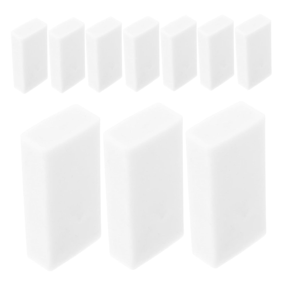 Abaodam 20pcs White Block Erasers: Soft Rectangular Pencil Erasers for Kids School Supplies Art Sketching Drawing Painting