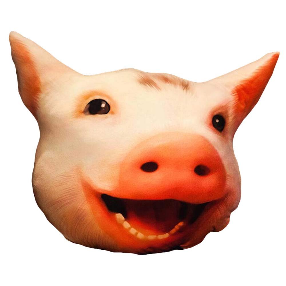 18 in. Happy Pig Simulation Plush Doll 3D Animal Bed Sofa Cushion