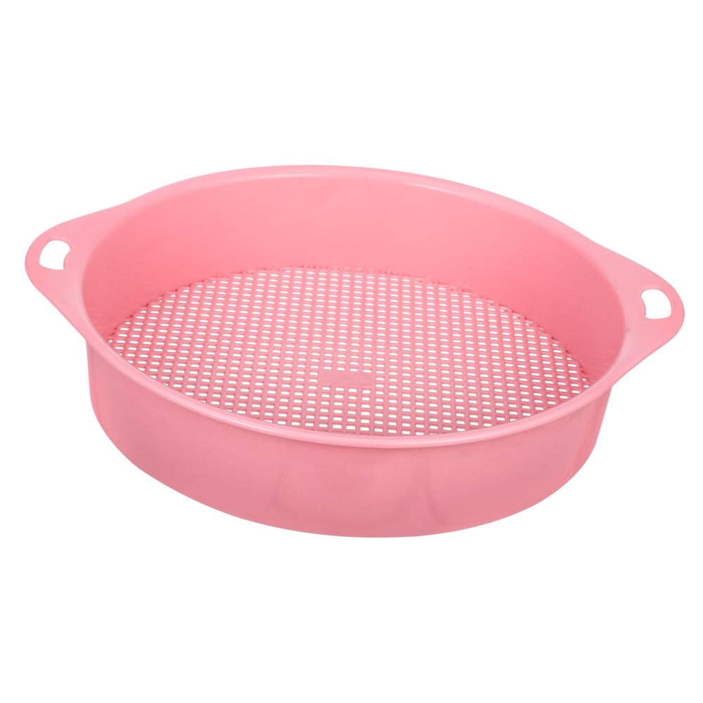 UKCOCO Multi Use Gardening Mesh Sieve Lightweight Sifting Pan for Soil and Rocks Durable Material for Planting and Beach Play Present for Garden Lovers