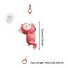 ToysCentral Basics Monkey Climbing Rope Toy for Skill Development Interactive Fun for Kids Birthday Celebration, Brown Pink view 2
