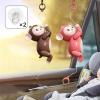 ToysCentral Basics Monkey Climbing Rope Toy for Skill Development Interactive Fun for Kids Birthday Celebration, Brown Pink view 4