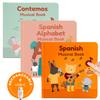 Cali's Books Spanish Sound Book Bundle for Toddlers - Learning Spanish Alphabet, Educational Toys for 1 Year Old, Toddler Books, Espanol view 1