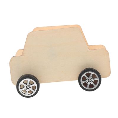 Abaodam 5Pcs DIY Wooden Car Shaped Piggy Bank Unfinished Coin Saving Pots Versatile Money Saving Box for Decor Fun Craft Activity for Savings