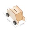Abaodam 5Pcs DIY Wooden Car Shaped Piggy Bank Unfinished Coin Saving Pots Versatile Money Saving Box for Decor Fun Craft Activity for Savings view 2