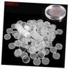 FUNOMOCYA 100pcs Plastic Jewelry Boxes Small Jewelry Storage Coin Holder Capsules Container Reusable Portable Easy Open Close for Beads Storage view 4