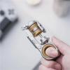 Adult EDC Stainless Steel Tuning Fork Slider Push Egg Anti Pressure Rotating Gyroscope(Silver) view 4