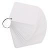 Angoily 1Set Blank Flash Cards Pre Punched Notecards with Binder Rings Multipurpose Memo Cards for Studying DIY Projects and Game Playing Compact for Easy Carrying view 1
