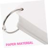 Angoily 1Set Blank Flash Cards Pre Punched Notecards with Binder Rings Multipurpose Memo Cards for Studying DIY Projects and Game Playing Compact for Easy Carrying view 3