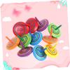 VICASKY 20Pcs Wooden Gyro Fun Creative Spinning Tops for Wear Resistant Educational for Hands Play and Childhood Enjoyment view 2