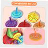 VICASKY 20Pcs Wooden Gyro Fun Creative Spinning Tops for Wear Resistant Educational for Hands Play and Childhood Enjoyment view 3
