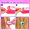 MUTUALUS Gem Pen Hair Stamper Kit - 48 Reusable Hair Jewels | Non-Toxic Bedazzler for Girls Ages 3-12 | Party School Hair Bling Tool | Gift-Ready Toy view 2