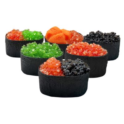 BESPORTBLE 6pcs Realistic Simulation Sushi Models Fake Sushi Props for Decoration Japanese Food Display for Home Supermarket and Kindergarten Use