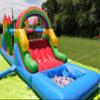 25FT Commercial Bounce House for Big Kids 8-12 with Wet/Dry Pool, 100% PVC Inflatable Obstacle Course Bounce House with Blower, 6 in1 Large Bounce House with Slide view 1