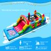 25FT Commercial Bounce House for Big Kids 8-12 with Wet/Dry Pool, 100% PVC Inflatable Obstacle Course Bounce House with Blower, 6 in1 Large Bounce House with Slide view 3