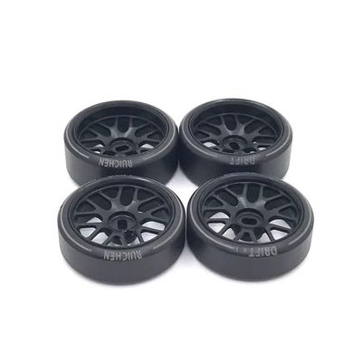 27mm Drift Wheels for Wl Toys 1/28 k969 k979 k989 k999 P929 P939 284131 iw04m iw02 rm02 rm03 dgawd MINI-Q KYOSHO RC Car Parts(Black)