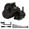 RC Transmission Gearbox Compatible with Axial SCX10 AX10 for Wraith Metal Gearbox Transmission Box with Dig Gear 1 Speed 1/10 RC Crawler Car(Black) view 2