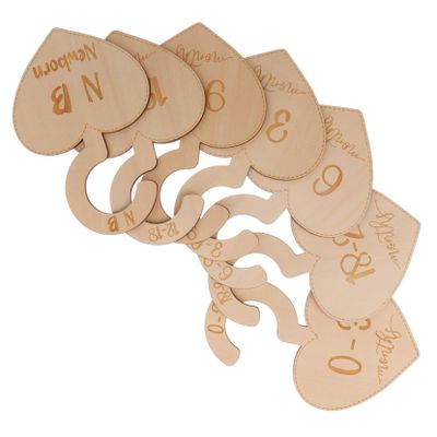 Toddmomy 7Pcs Clothes Dividers for Closet Hanger Organizers with Month Information Essential Nursery Storage for Newborn to Months