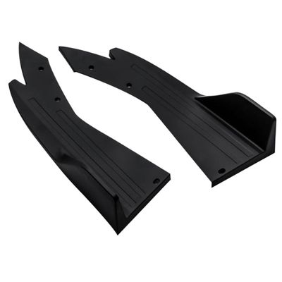 Amosfun 2Pcs Carbon Fiber Rear Splitter Spoiler Diffuser for Vehicles Protects Against Abrasion Easy Installation with Pre Drilled Enhances Aggressive