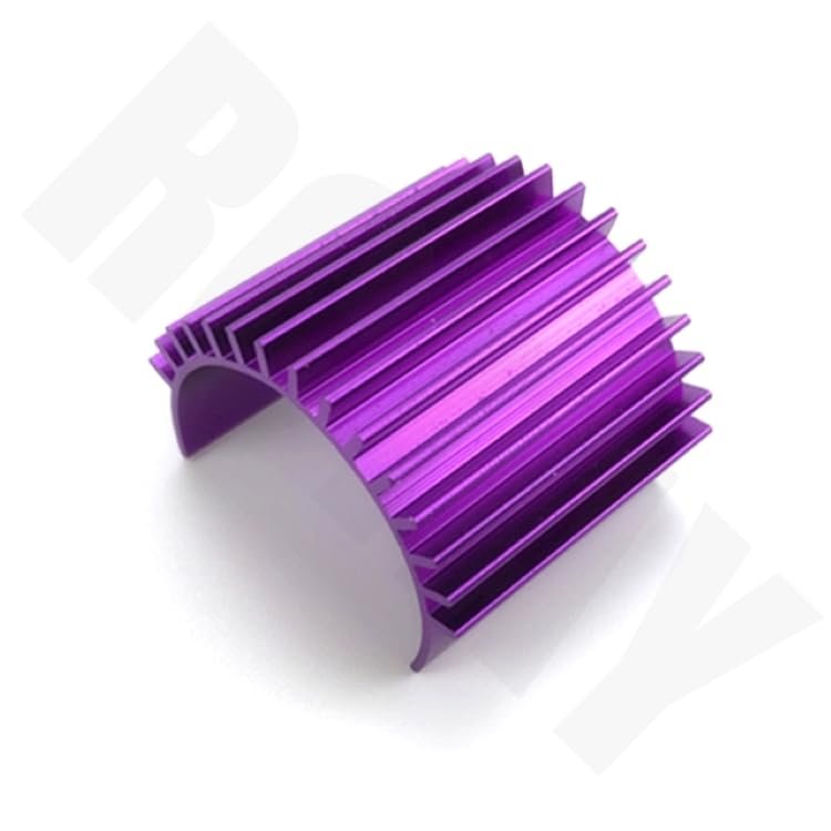 Motor Cooling Heat Sink Heatsink Top Vented 370 380 385 390 395 Size for 1/16 RC Car Buggy Crawler RC Boat(Purple)