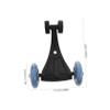 BESPORTBLE Boys and Girls Swivel Car Replacement Wheels 4 Pack Universal Plastic Wheels for Children view 2
