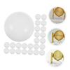 Garneck 40pcs Raffle Game Balls White Lottery Balls Openable Design Lightweight Reusable view 2