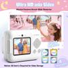 ETIKEZ Kids Camera, 1080P Instant Digital Print Camera for Kids, Christmas Birthday Gifts for 4 5 6 7 8 9 10 Year Old Girls Boys with 32GB SD Card & 3 Rolls Printing Paper,1 Count,White view 4