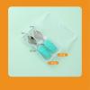 2PC - Home Creative 304 Stainless Steel Silicone Cartoon Short Handle Cat Body Spoon Fork - Cat Body Fork Spoon [Purple] view 3