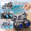 Amphibious Remote Control Car with Water Gun, Waterproof Monster Truck Toy 4WD All-Terrain RC Cars, Remote Control Boat Toys Gesture Sensing Rc Stunt Car, Birthday Gifts for Boys Age 8 9 10 11 12 Yrs view 2