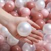 TRENDPLAY Plastic Balls for Ball Pits 2.2 Inch, Pack of 200 Hollow Balls, Perfect for Toddler Baby Pools,Party,Festival Decoration, Cream Pink+ Pearl White view 2