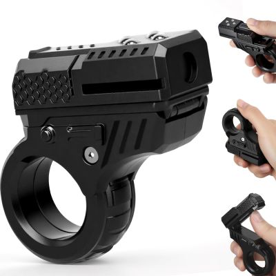 3D Fidget Slider Toy for Kids Adults, Fidget Ring, Plastic 5 in 1 EDC Fidget Spinner Desk Toy for Stress Relief, Finger Hand Roller Gifts for Office Classroom Boys Men