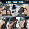 3D Fidget Slider Toy for Kids Adults, Fidget Ring, Plastic 5 in 1 EDC Fidget Spinner Desk Toy for Stress Relief, Finger Hand Roller Gifts for Office Classroom Boys Men view 2
