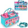 Ottkids Carrying Case Compatible with Toniebox 2/1, Portable Organizer Case for Tonie Figures Characters, Headphones & Accessories, Storage Travel Case with Shoulder Strap and Handle(Light Blue) view 1