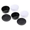 Vaguelly Go Chess Box Set 4pcs Lidded Plastic Storage Containers for Go Game and Chess Pieces Black and White Resin Design for Beginners view 1