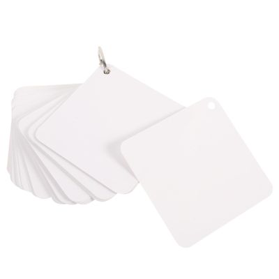 Artibetter Blank Index Cards with Rings 200 Sheets Single Hole Punched Flashcards for DIY Notetaking Study Supplies for Students and Classroom