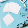 Artibetter Blank Index Cards with Rings 200 Sheets Single Hole Punched Flashcards for DIY Notetaking Study Supplies for Students and Classroom view 4