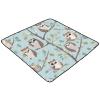 Flradish Sloth Leaves Baby Play Mat, Waterproof & Non-Slip Playpen Mat 50" X 50" Soft Foldable Crawling Mat Playing for Infants and Toddlers view 2