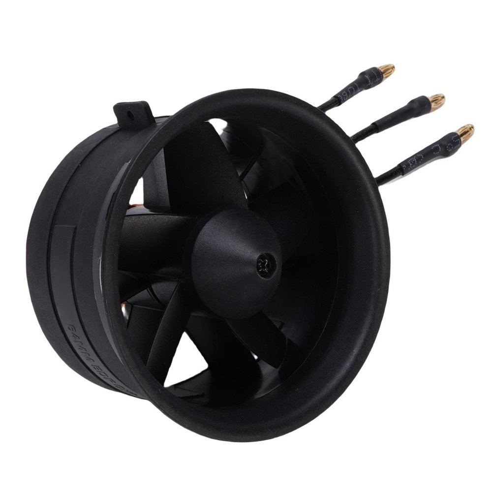 Ducted Fan, 64mm 3200KV Brushless Motor Duct Fan Assembly Ventilation Exhaust for Computer Cooling, 5 Vane, Thrust up to 1720g, Control Board and Switch Components Included