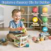 7in1 Montessori Baby Toys for 612Months & 1+ Years, Infant Sensory Teething & Stacking Blocks | Wooden Shape Sorter, Xylophone Musical Toy, Birthday Gift for Toddlers 13 view 3