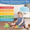 7in1 Montessori Baby Toys for 612Months & 1+ Years, Infant Sensory Teething & Stacking Blocks | Wooden Shape Sorter, Xylophone Musical Toy, Birthday Gift for Toddlers 13 view 4