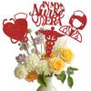 12 Pcs Nurse Theme Party Centerpiece Sticks,Nurses Graduation Party Decor,Congrats Nurses,Nurse Appreciation Week & Retirement Party Decor Supplies Red view 1