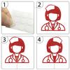 12 Pcs Nurse Theme Party Centerpiece Sticks,Nurses Graduation Party Decor,Congrats Nurses,Nurse Appreciation Week & Retirement Party Decor Supplies Red view 3