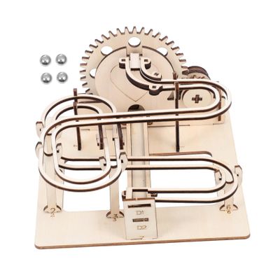 SOPOTUTU 1set Wooden Marble Run Puzzle Toy Hand-cranking Bead for Boys and Girls Promotes Fine Motor Skills and Parent Interaction Educational Game
