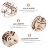 SOPOTUTU 1set Wooden Marble Run Puzzle Toy Hand-cranking Bead for Boys and Girls Promotes Fine Motor Skills and Parent Interaction Educational Game view 3