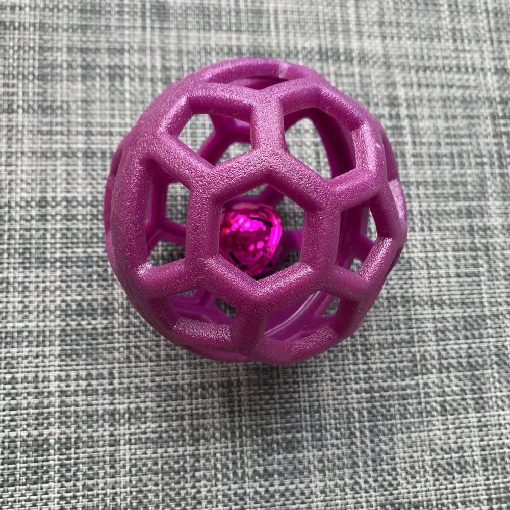 ICXISJRON Toy Balls, Hollow Balls, Bouncy Balls, Sounding Balls, Bells, Play, Interactive Recreational Toys