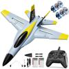 DEERC F18 4 Channel RC Plane for Adults Remote Control Airplane Fighter Jet,2.4GHz 6-axis Gyro Stabilizer RTF Hobby Glider Aircraft Plane with 2 Batteries Easy to Fly for Adults Boys view 1
