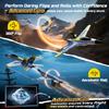 DEERC F18 4 Channel RC Plane for Adults Remote Control Airplane Fighter Jet,2.4GHz 6-axis Gyro Stabilizer RTF Hobby Glider Aircraft Plane with 2 Batteries Easy to Fly for Adults Boys view 4