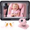 AMTIFO Baby Car Camera for Girls: 1080P HD Rear-Facing Backseat Camera with IR Night Vision - Plug & Play Installation 4.3" Monitor for Infant/Toddler Safety (Pastel Pink) view 1