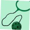 BESPORTBLE 2Pcs Elastic Fitness Jumping Balls for Boy Girl Single Foot Whirling Ring Toys in Yellow and Green Lightweight Plastic Bounce Balls for Boy Girl Physical Exercise and Coordination view 4