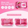 Ottkids Carrying Case Compatible with Toniebox 2/1, Portable Organizer Case for Tonie Figures Characters, Headphones & Accessories, Storage Travel Case with Shoulder Strap and Handle(Pink) view 3