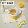 2PC - Home Cartoon Creative Detachable Anti-Spill Bowl with Suction Cup - Anti-Spill Bowl [Apricot] view 2